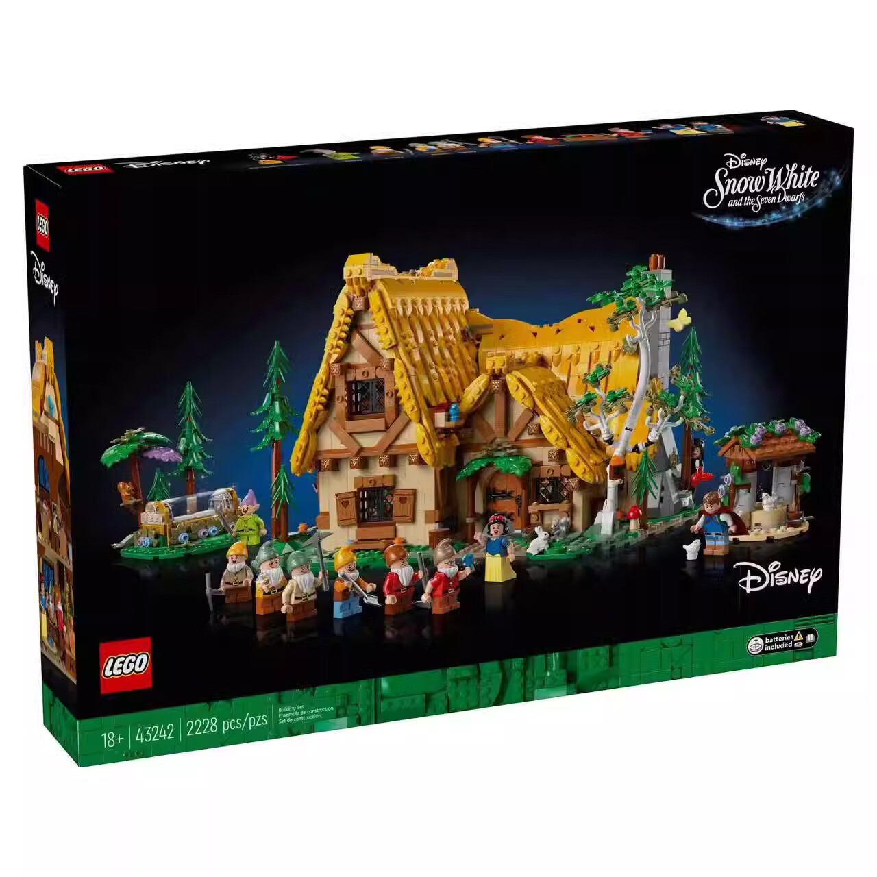 LEGO 乐高 43242白雪公主和七个小矮人森林小屋儿童拼搭积木玩具 1058元