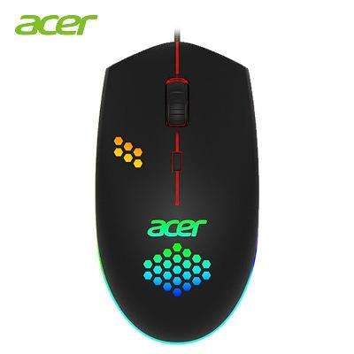 多多百亿补贴：宏碁(Acer)暗影骑士 有线游戏电竞鼠标 RGB流光 1600DPI可调 黑 1