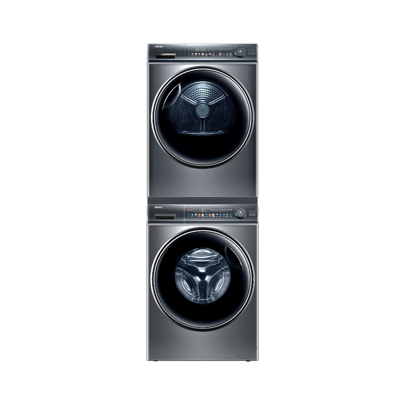 预售、海尔（Haier）云溪系列纤美376+376洗烘套装组合超薄全嵌直驱洗衣机双