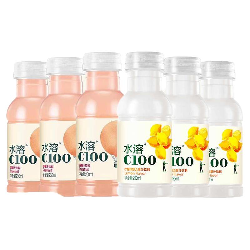 农夫山泉 水溶C100系列 量贩装 柠檬味复合果汁饮料 20.32元