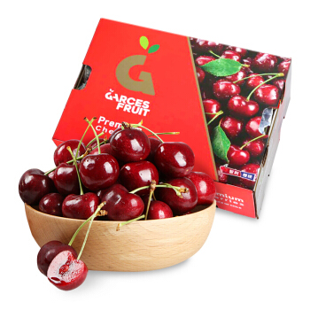 京觅 京鲜生 智利进口车厘子J级 5斤礼盒装 果径约26-28mm 年货礼盒 送卡尺 99