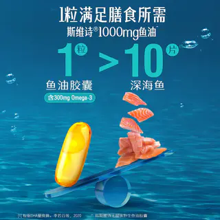 斯维诗 omega-3高浓度深海鱼油胶囊omega3成人护心脑眼呵护健康直播 170.05元 - 86线报 斯维诗 omega-3高浓度深海鱼油胶囊omega3成人护心脑眼呵护健康直播 170.05元 - 86线报