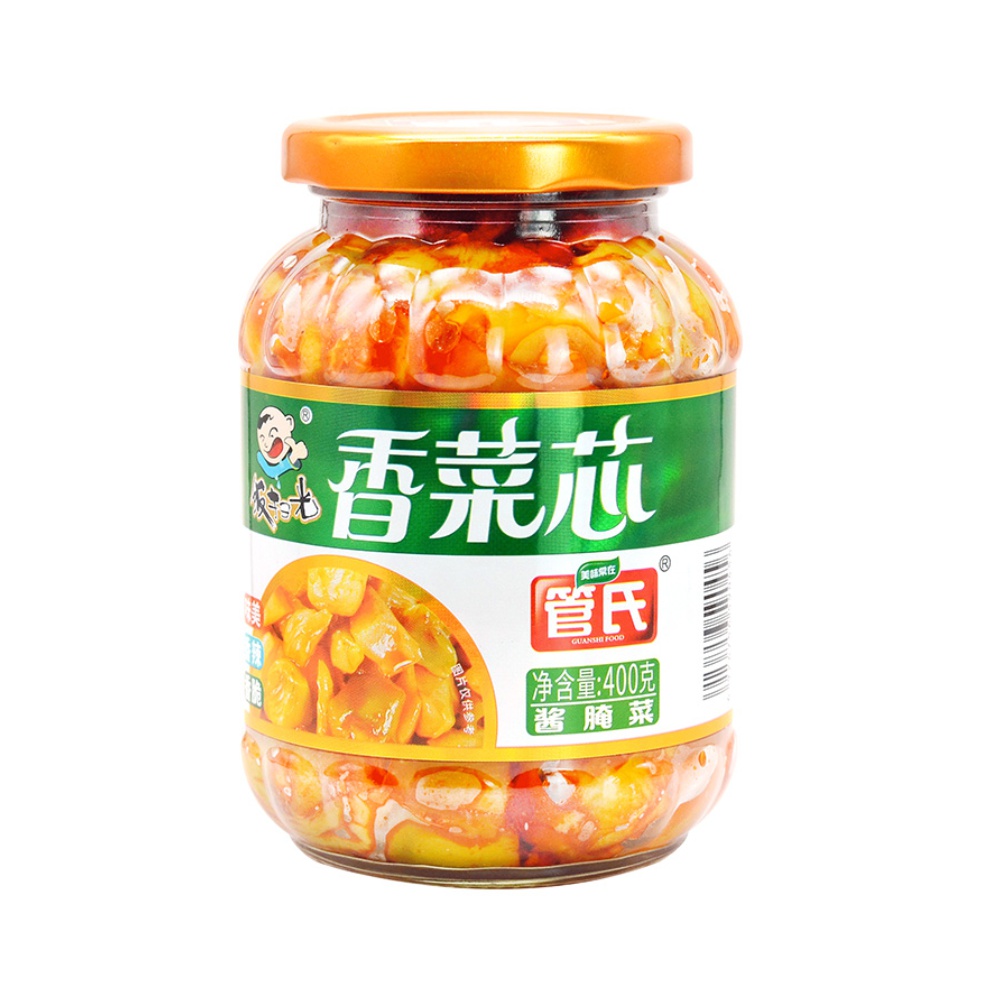 88VIP：饭扫光 榨菜香菜芯 400g 瓶装 13.11元