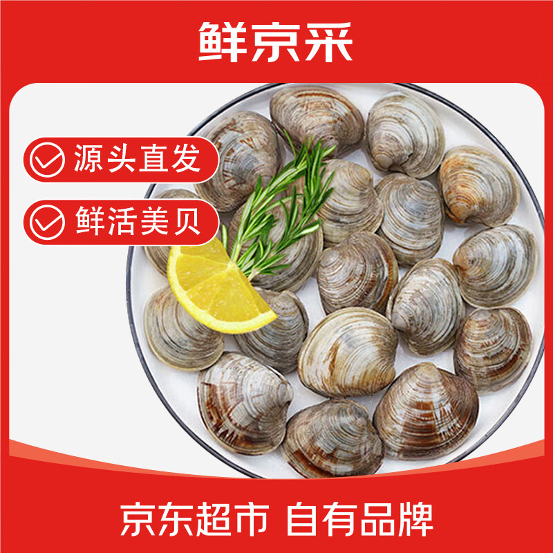 鲜京采 鲜活美贝 17-22粒/斤 净重5斤 蛤蜊生鲜海鲜 源头直发 27.9元 - 86线报