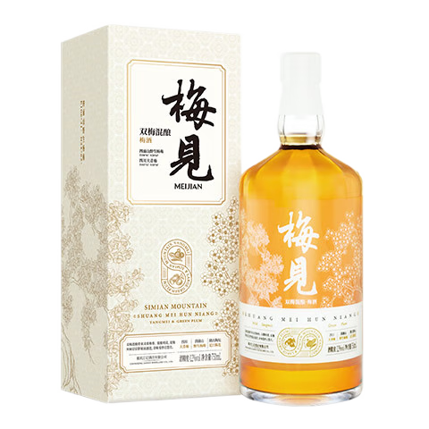 梅见 双梅混酿 杨梅风味 青梅酒 12度 750ml 单瓶装 礼盒 *3件 170.4元(合单件56.8