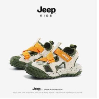 Jeep 吉普 儿童软底防滑魔术贴包头凉鞋 95.05元包邮（需用券）