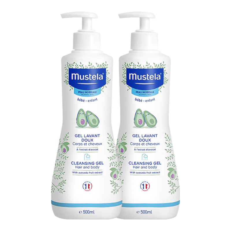 妙思乐（Mustela）儿童洗发水沐浴露 宝宝洗发露温和 易冲洗沐浴液2合1 洗发