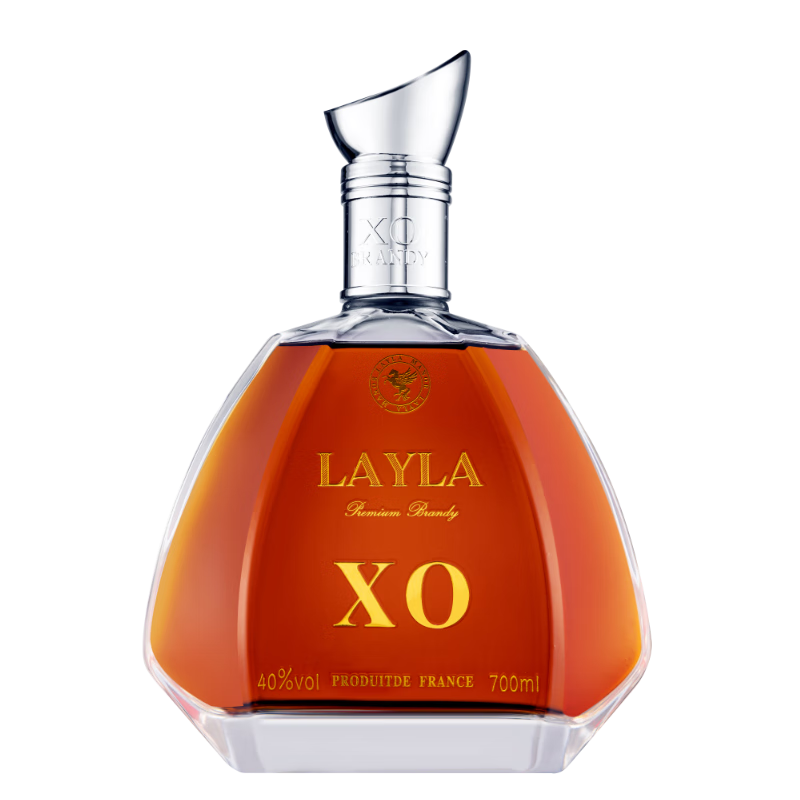 蕾拉LAYLA法国进口洋酒XO白兰地 单支礼盒装700ml*2 239元包邮