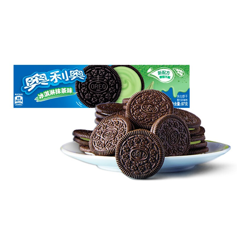 OREO 奥利奥 夹心饼干 冰淇淋抹茶味 97g 5.49元（需买3件，需用券）