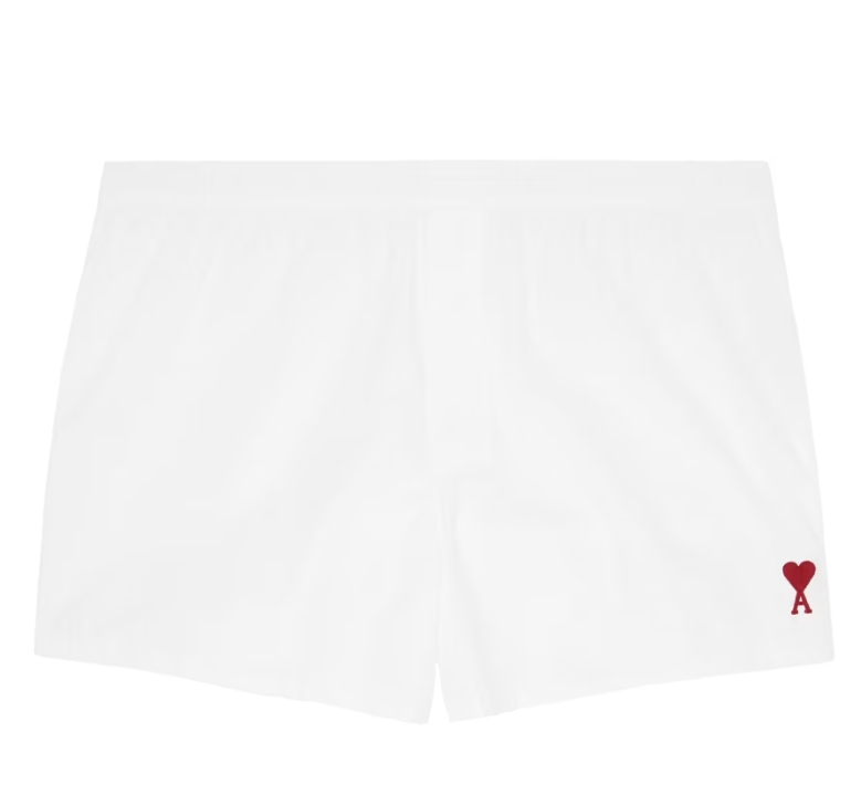 码全！AMI PARIS 白色 Ami de Cœur 平角内裤 3.6折 $36（约259元）
