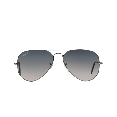 Ray-Ban 雷朋 经典飞行员系列太阳镜 0RB3025 004/78 枪色镜框蓝色渐变偏光镜片 13