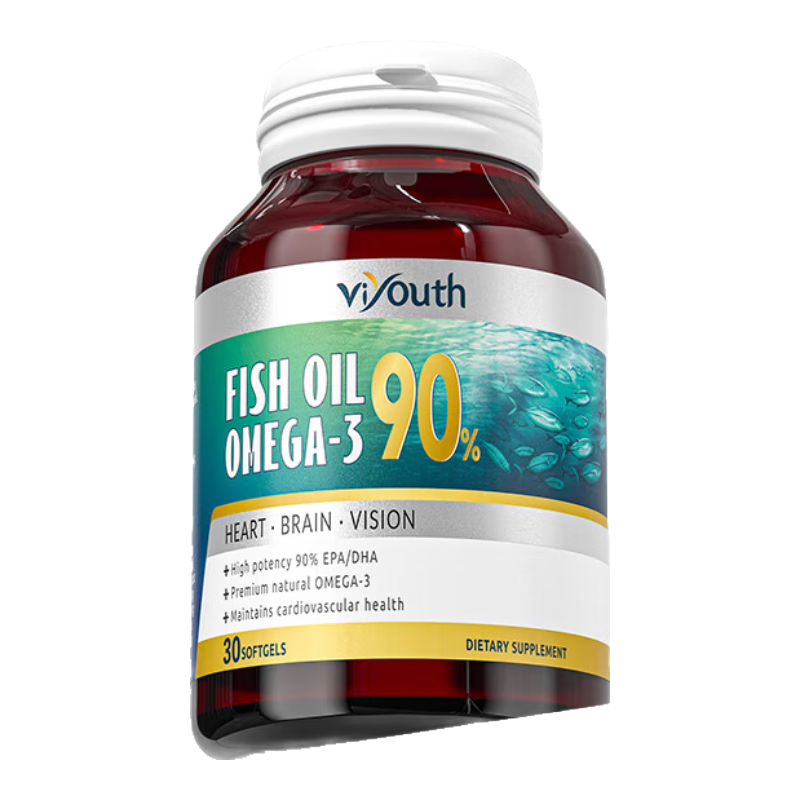 百亿补贴、PLUS会员：Viyouth美国原装进口深海鱼油软胶囊高纯度omega-3含EPA成