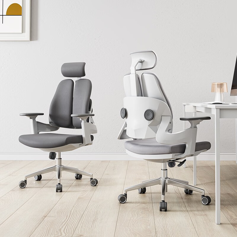 PLUS会员：SIHOO 西昊 T1大白椅 人体工学椅电脑椅家用办公椅电竞椅学生椅 浅