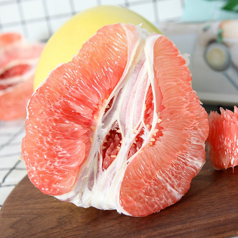 Mr.Seafood 京鲜生 精选海南红肉蜜柚 红心柚子 1个装 单果2.5-3斤 9.9元（需用券