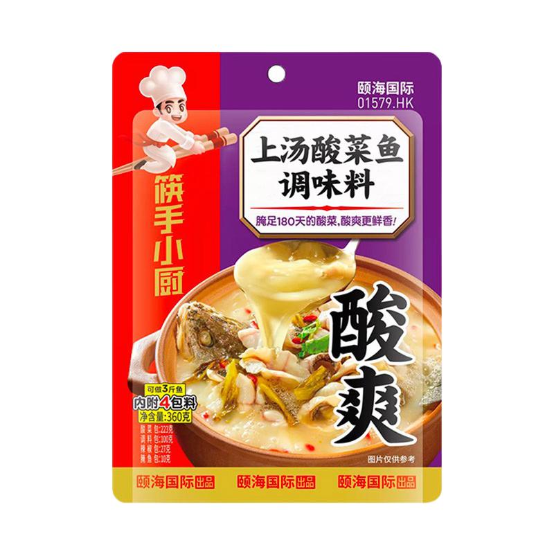 筷手小厨 上汤酸菜鱼调味料 360g 9.9元