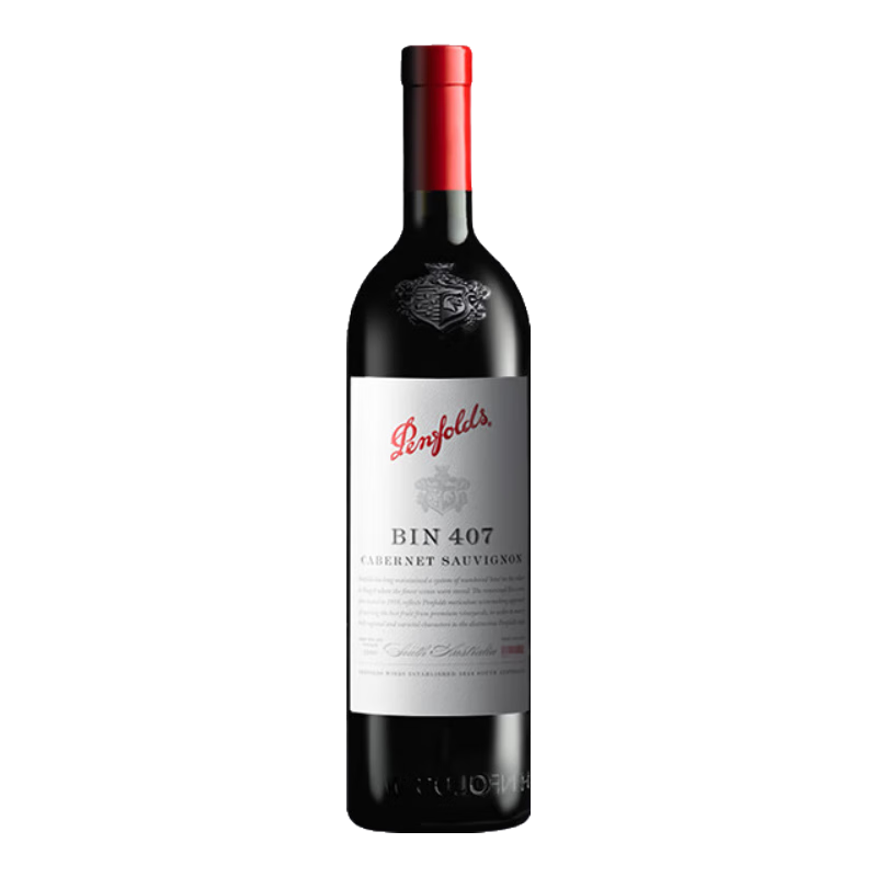 京东百亿补贴：奔富（Penfolds）BIN407赤霞珠干红葡萄酒 750ml*1支 澳洲原瓶木
