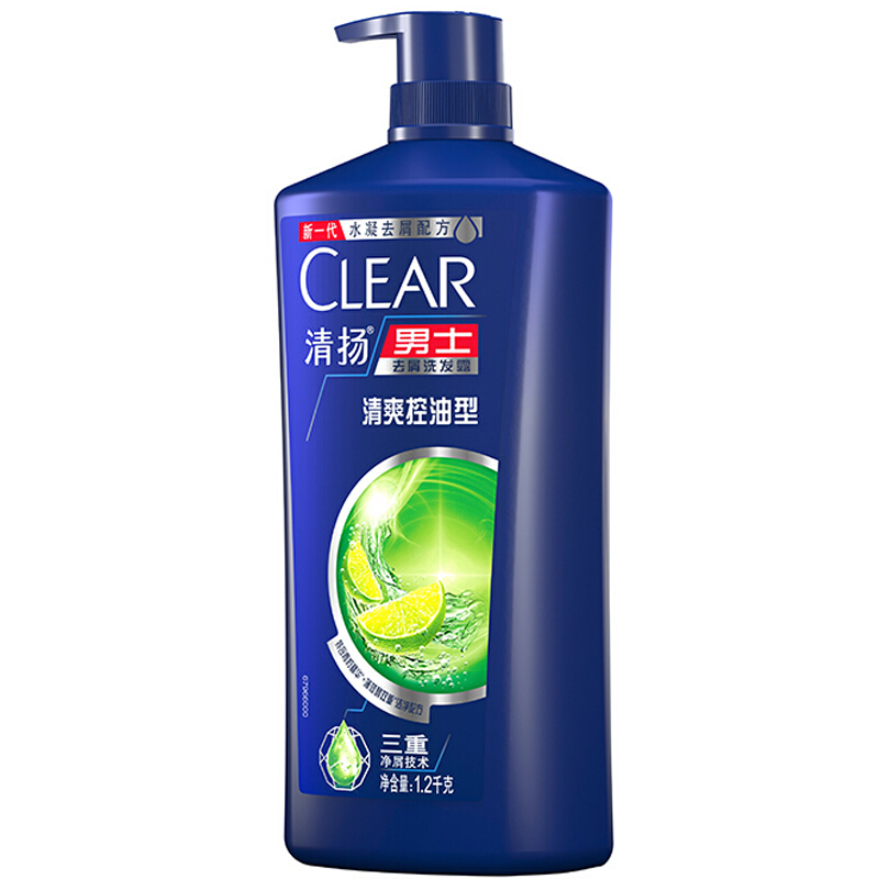 CLEAR 清扬 男士去屑洗发露 清爽控油型 1.2kg 67.67元（需用券）