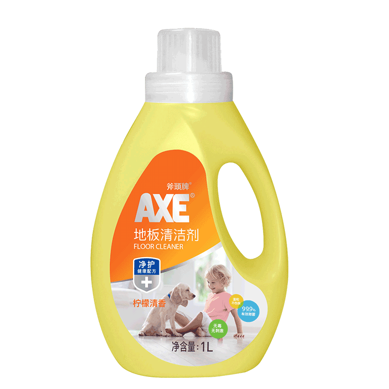 斧头牌（AXE）地板清洁剂柠檬味 1L 柠檬清香 瓷砖实木地板大理石通用 9.01元