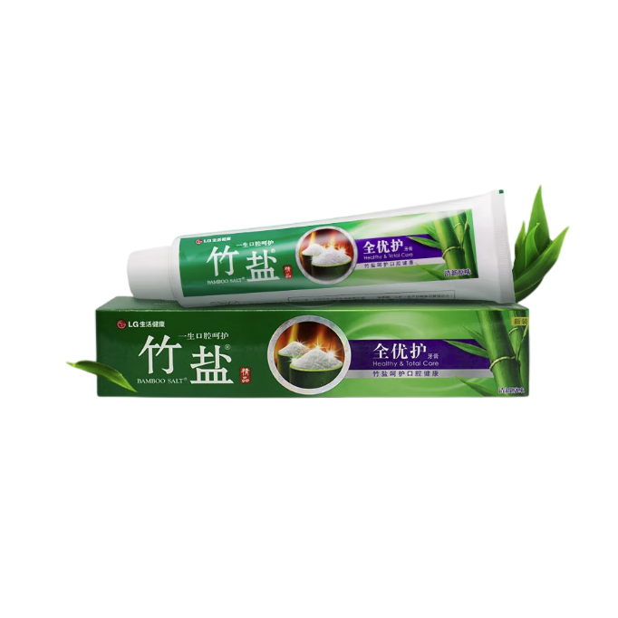 BAMBOO SALT 竹盐 全优护牙膏 清新原味 220g 8.8元