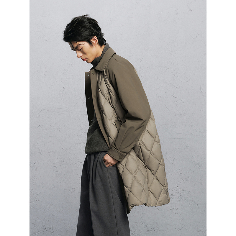 GXG 男装 奥莱冬季保暖羽绒服呢大衣 1件 209元（需用券）