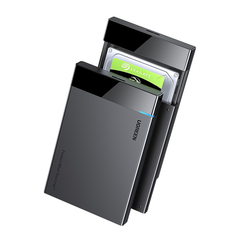PLUS会员：UGREEN 绿联 2.5英寸 SATA硬盘盒 USB 3.1 USB-A US221 USB固定线款 27.83元 包