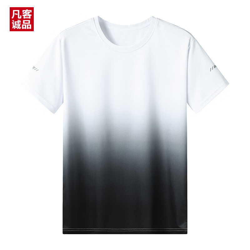 VANCL 凡客诚品 夏季新款速干情侣时尚短袖T恤 白黑 19.55元（需买2件，需用券