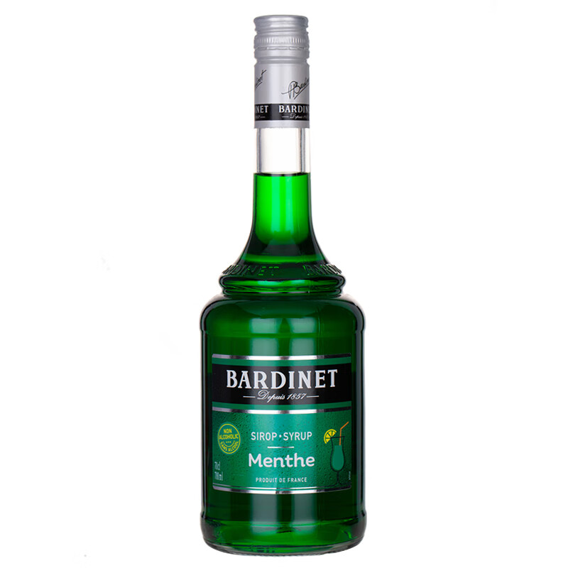 需首购：必得利（Bardinet）力娇酒 无酒精 绿薄荷味 糖浆 700ml 27.9元