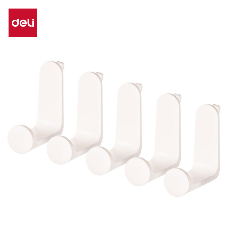 得力 L型挂钩 收纳墙面洞洞板配件 5支装 3元