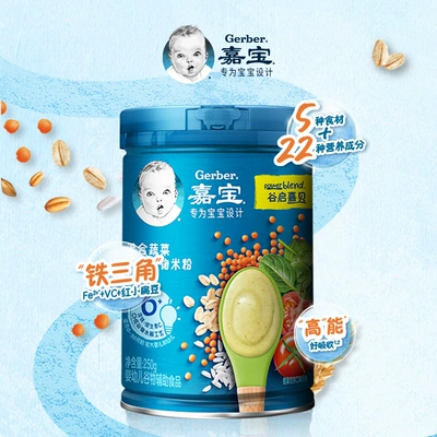 88VIP：Gerber 嘉宝 婴儿高铁米糊米粉 250g1罐 *2件 89.3元 包邮（合44.65元/件）