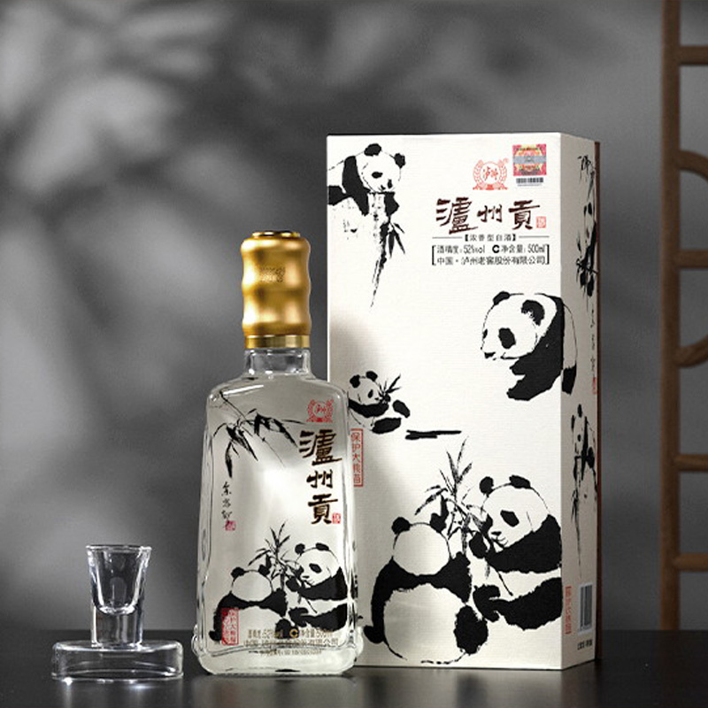88VIP：泸州老窖 保护大熊猫爱心纪念版52度浓香型白酒送礼纯粮酒500ml*6 512.05