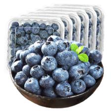 需换购、plus会员：呈鲜菓农 国产蓝莓 新鲜大果蓝莓 当季时令水果生鲜 送