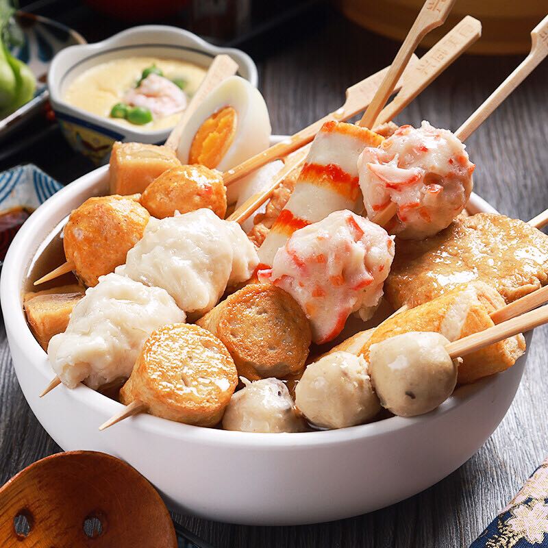 兴威 XINGWEI） 日式关东煮食材10种口味串串 含汤料包部队火锅丸子烧烤贡丸 