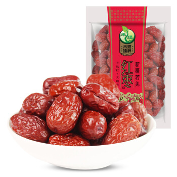 禾煜 新疆灰枣红枣干100g枣子 大枣 蜜饯果干 果脯 甜羹伴侣