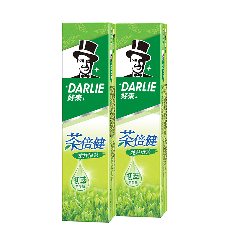 88VIP：DARLIE 好来 原黑人)牙膏茶倍健绿茶320g清新口气防蛀 13.86元