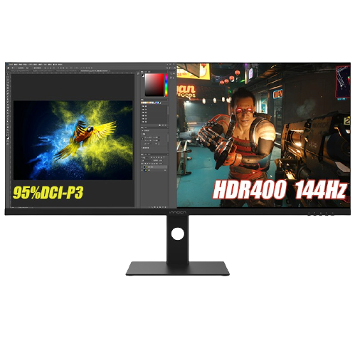 Innocn 联合创新 40英寸带鱼屏 准4K显示器 144Hz Type-C90W反向充电 智慧双屏 剪辑