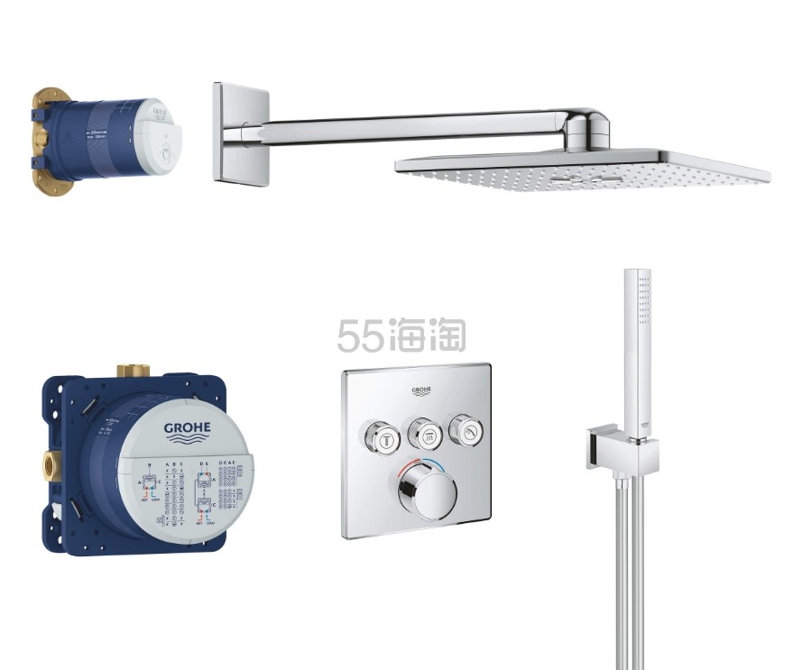 【含税直邮】GROHE 高仪 SmartControl | 淋浴和淋浴系统 - 全套套装