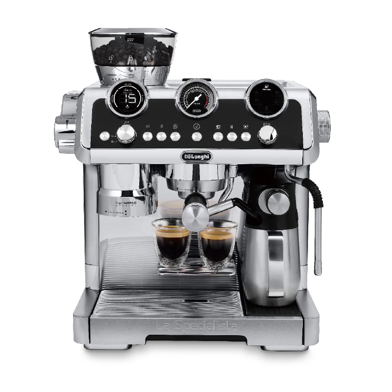 De'Longhi 德龙 Delonghi）咖啡机 一体式感应研磨 智能压粉 全自动奶泡系统 