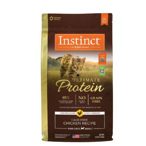 88VIP：Instinct 百利 高蛋白系列 鸡肉成猫猫粮 4.5kg 458.05元包邮（返35元猫超卡，双重优惠）