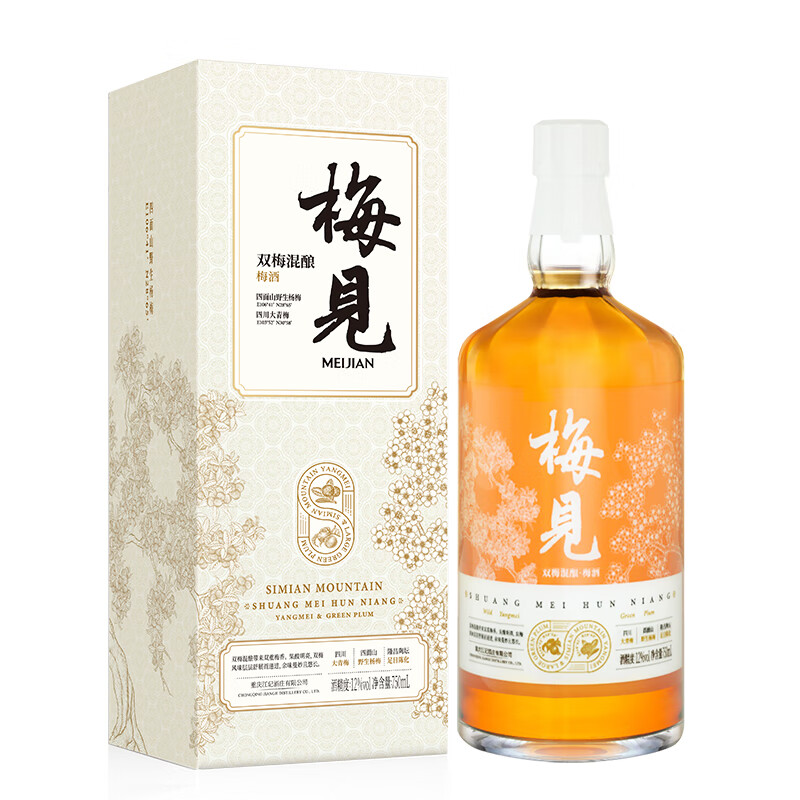 移动端：MeiJian 梅见 杨梅青梅味 12度 750ml 礼盒装 83.06元