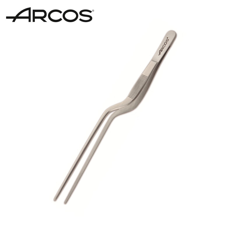ARCOS 原装进口18/10不锈钢摆盘镊子弯镊子料理装盘摆盘装饰工具夹 86.33元（