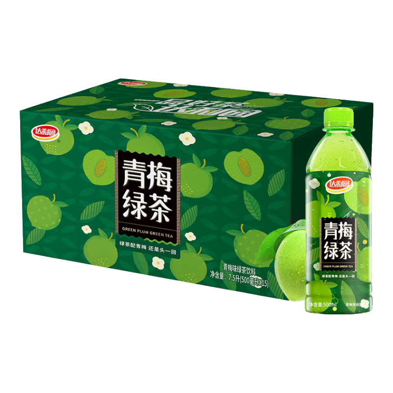 再降价 :达利园 青梅绿茶饮料500ml*15瓶 ×2件 50.98元（合25.49元/件）