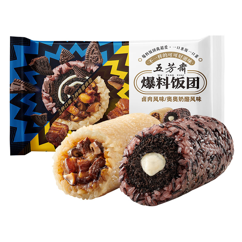 五芳斋 爆料饭团 150g*6袋（卤肉风味+奥奥奶酪风味） 31.67元（需买3件，共95