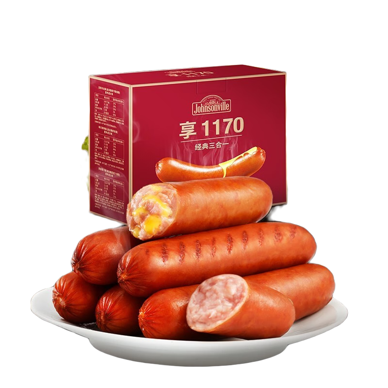 Johnsonville 尊乐 烤肠 享1170g 三合一烤肠礼盒 119.5元（需领券）