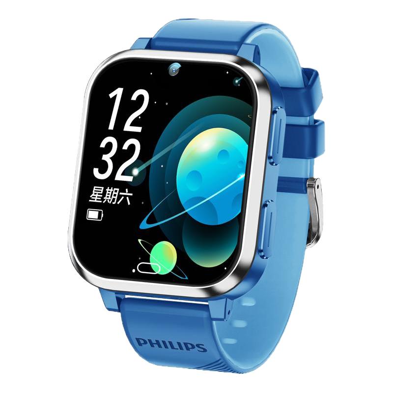 飞利浦 4G全网通高清视频通话 儿童电话手表 硅胶表带 168元