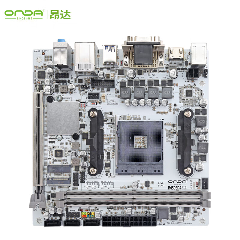 昂达 CPU主板套装 B450SD4-ITX-W AM4主板+AMD 锐龙7 5700G 板U套装 1348元