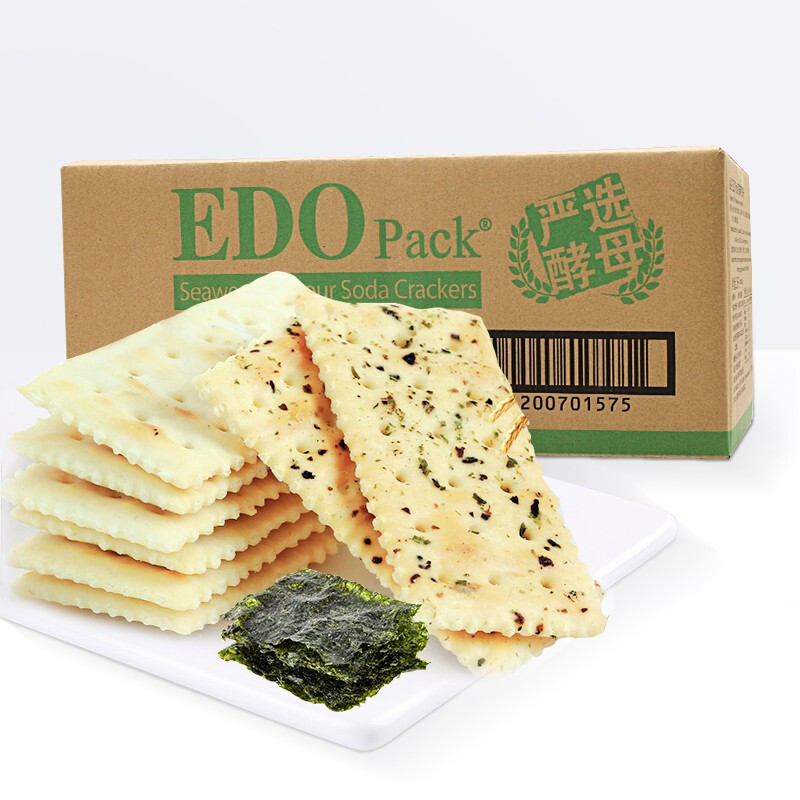 EDO Pack 酵母苏打饼干 海苔味 2.5kg 24.53元（需买2件，需用券）