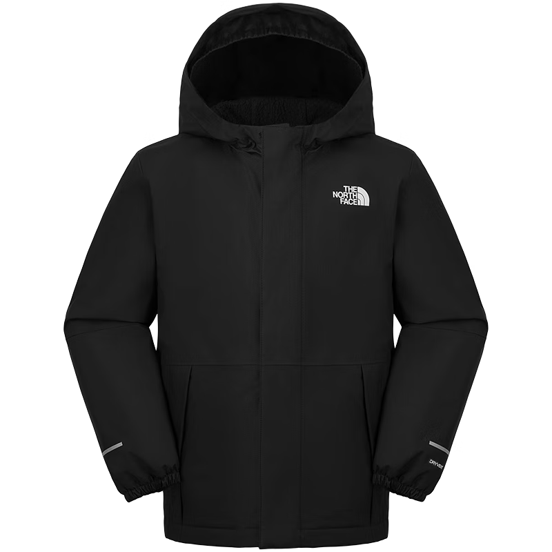北面 童装 儿童外套Antora防水硬壳抓绒冲锋衣 /宇宙黑 加绒 388.94元（需用券