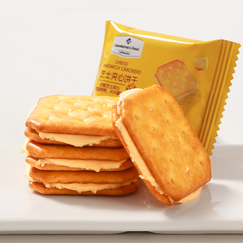 佬食仁 芝士夹心饼干 360g 约30包 6.54元