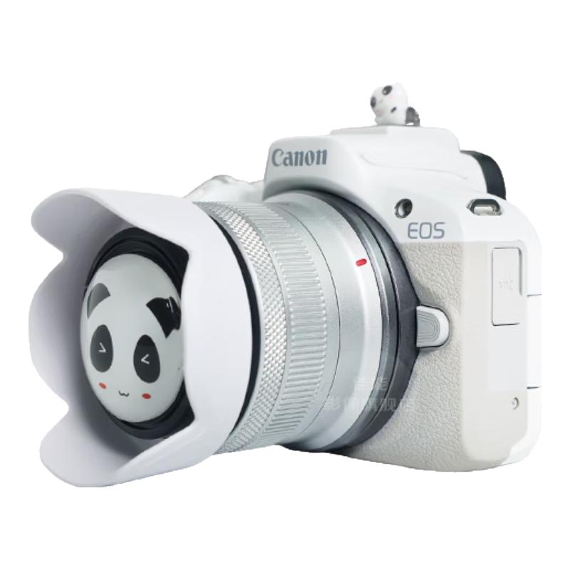 佳能 Canon EOS R50 APS-C画幅 微单相机 白色 RF-S18-45mm F4.5-6.3 IS STM 单头套机 6399