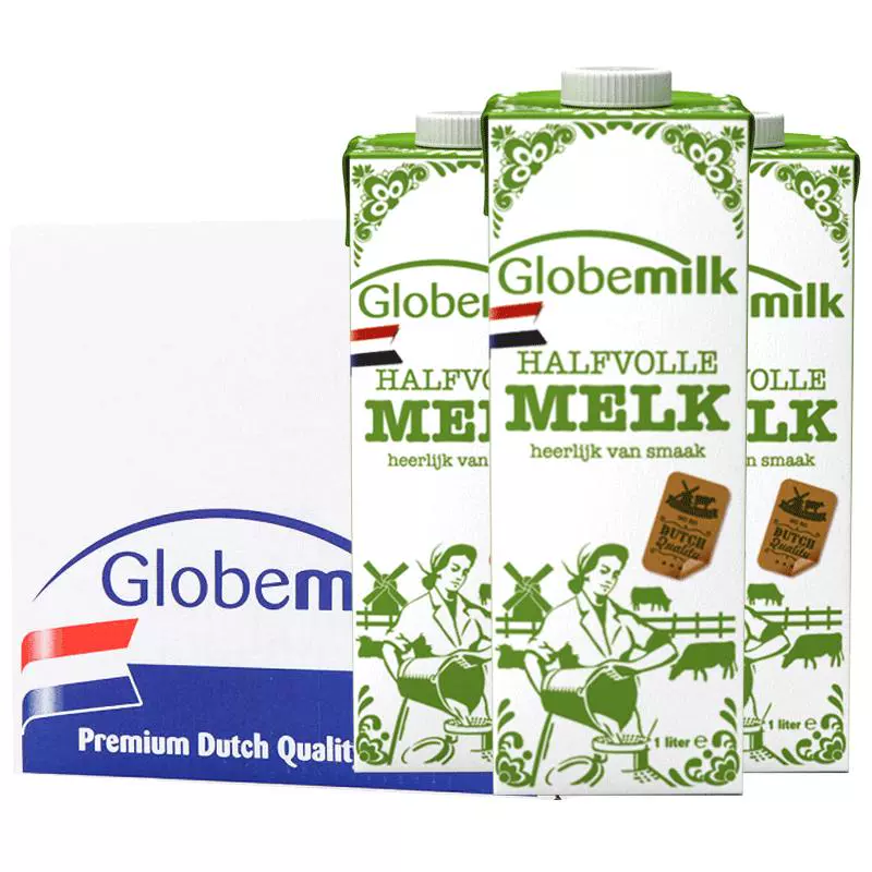 Globemilk 荷高 部分脱脂纯牛奶 ￥89